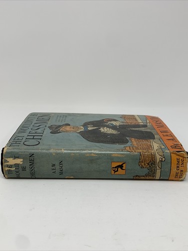 They Wouldn’t Be Chessmen By A.E.W. Mason 1st DJ HC 1935 Crime Club Ex-Library - Picture 3 of 12