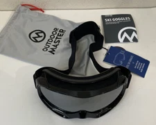 OutdoorMaster OTG Ski Goggles Black with REVO Silver Lens NEW
