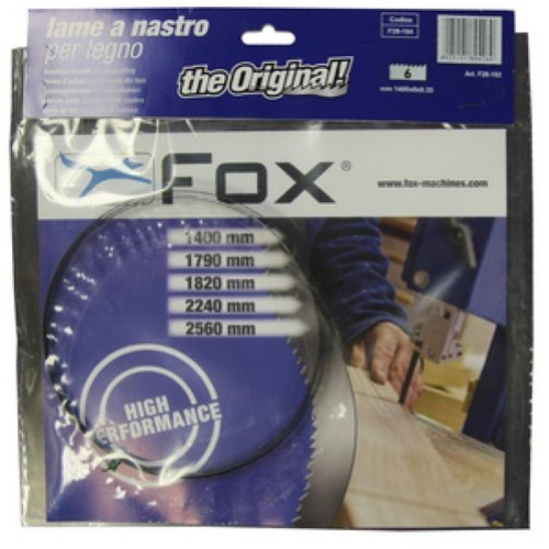Ricambio Lama Sega Fox F28-182 1400mm x 6mm | Taglio Legno Netto