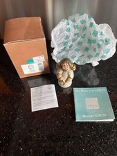 Thun Krippe Presepe Originale   Angel with Lantern Figurine Nativity bianco