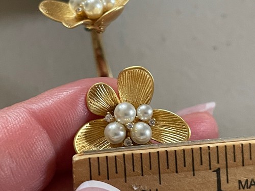 KATE SPADE SATURDAY GARDEN PARTY CUFF BRACELET IN CREAM /GOLD - Picture 7 of 11