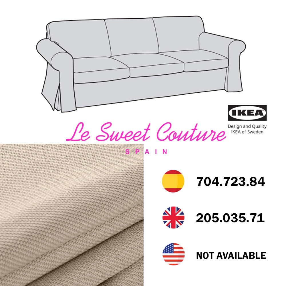 Ektorp Funda Sofa 2 Plazas Hallarp Beige IKEA - Guanxe Atlantic Marketplace