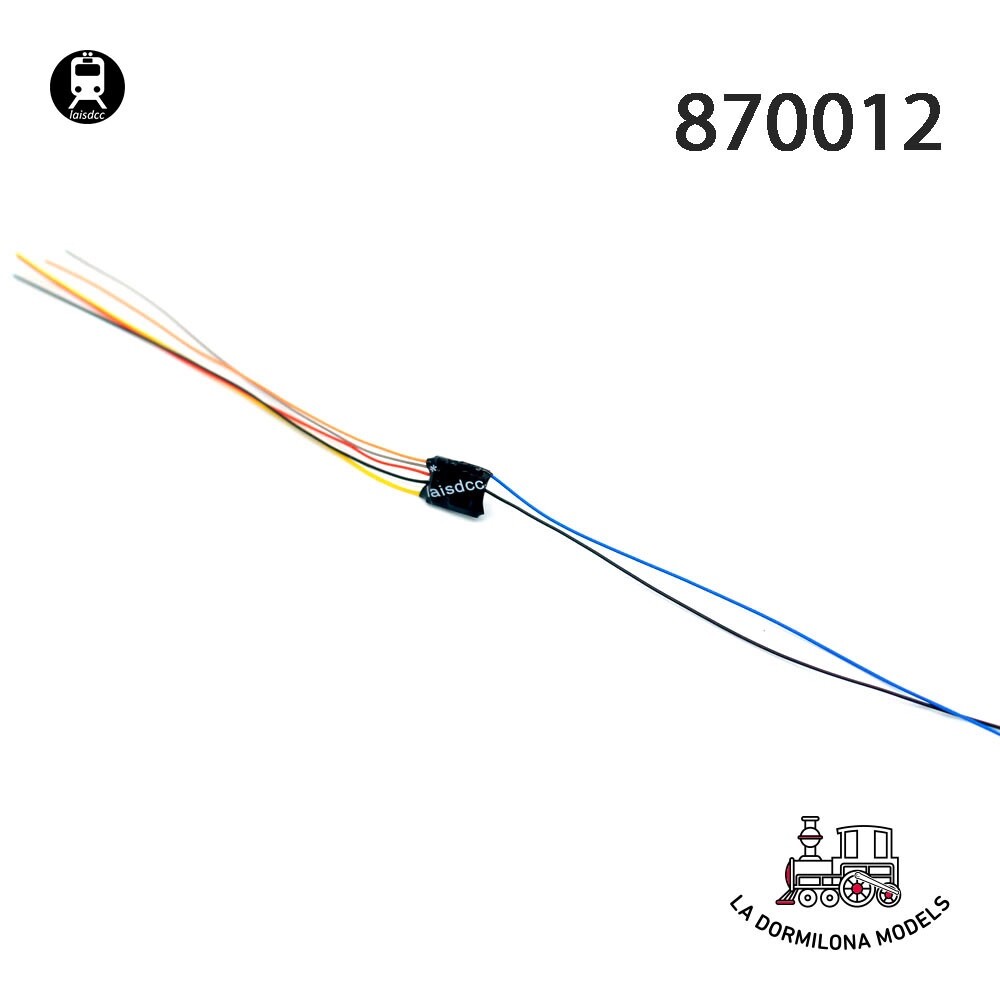 LAISDCC 870012 Decodificador micro para locomotoras NEM651 cables 10.6x8.7mmc.94