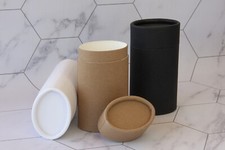 6 - Oval Push-Up Deodorant Tubes 2.5 oz / 70 g Paper Containers ounce ml