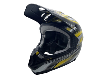STEALTH HD203 MX/MOTOCROSS/OFFROAD GLOSS YELLOW EDGE XXL HELM Ausstellungsstück