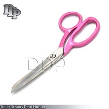 7" Tailor Scissors Heavy Duty Carpet  Upholstery Shears Pink Color Handle