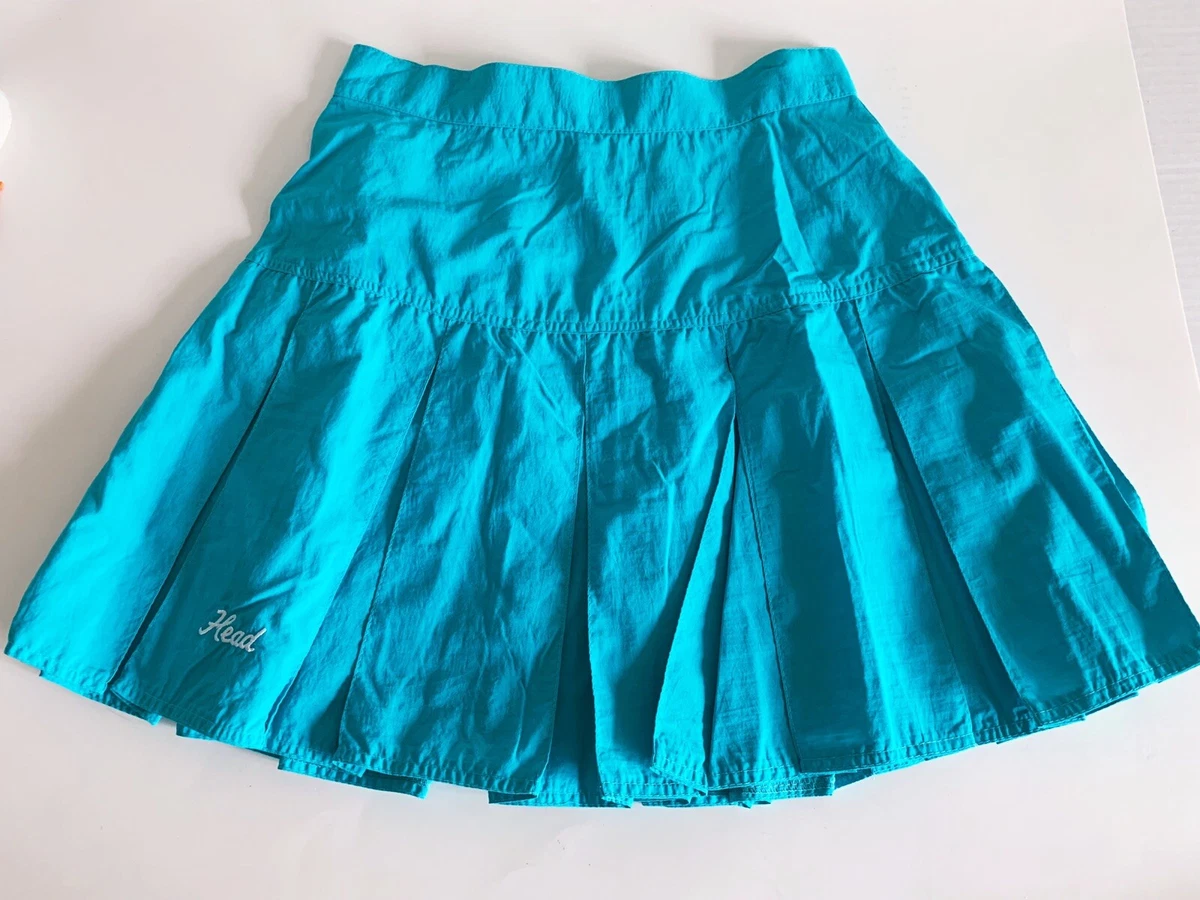 Pleated tennis top skirt turquoise