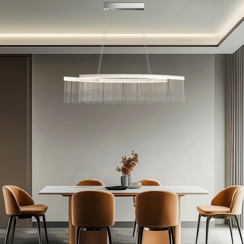 LED Dimming Chandelier Pendant Ceiling Light Living Dinning Room Bedroom Kitchen - Picture 17 of 23