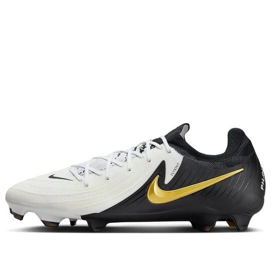 Size 13 Nike Phantom GX II PRO FG White Black Gold Cleats