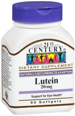 21st Century Lutein 20 mg Softgels 60 EA