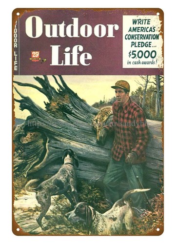 1946 Hunting metal tin sign home decor accessories wallart - Picture 2 of 4