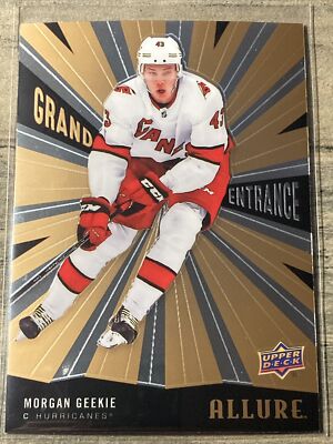 2020-21 UD Allure Morgan Geekie Grand Entrance INSERT #GE-6 Hurricanes