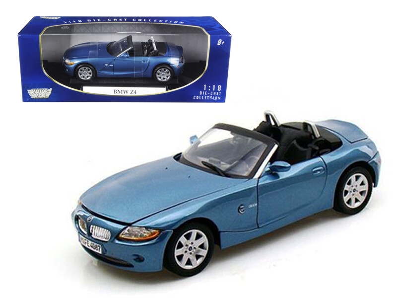 BMW Z4 メタリックブルー 1/18 ミニカー オープンカー BMW Z4 Convertible Blue 1/18 | eBay