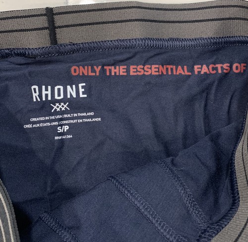 NEU RHONE Essentials 7" Boxershorts Small Navy Blau Pima Baumwollmischung - Bild 5 von 7