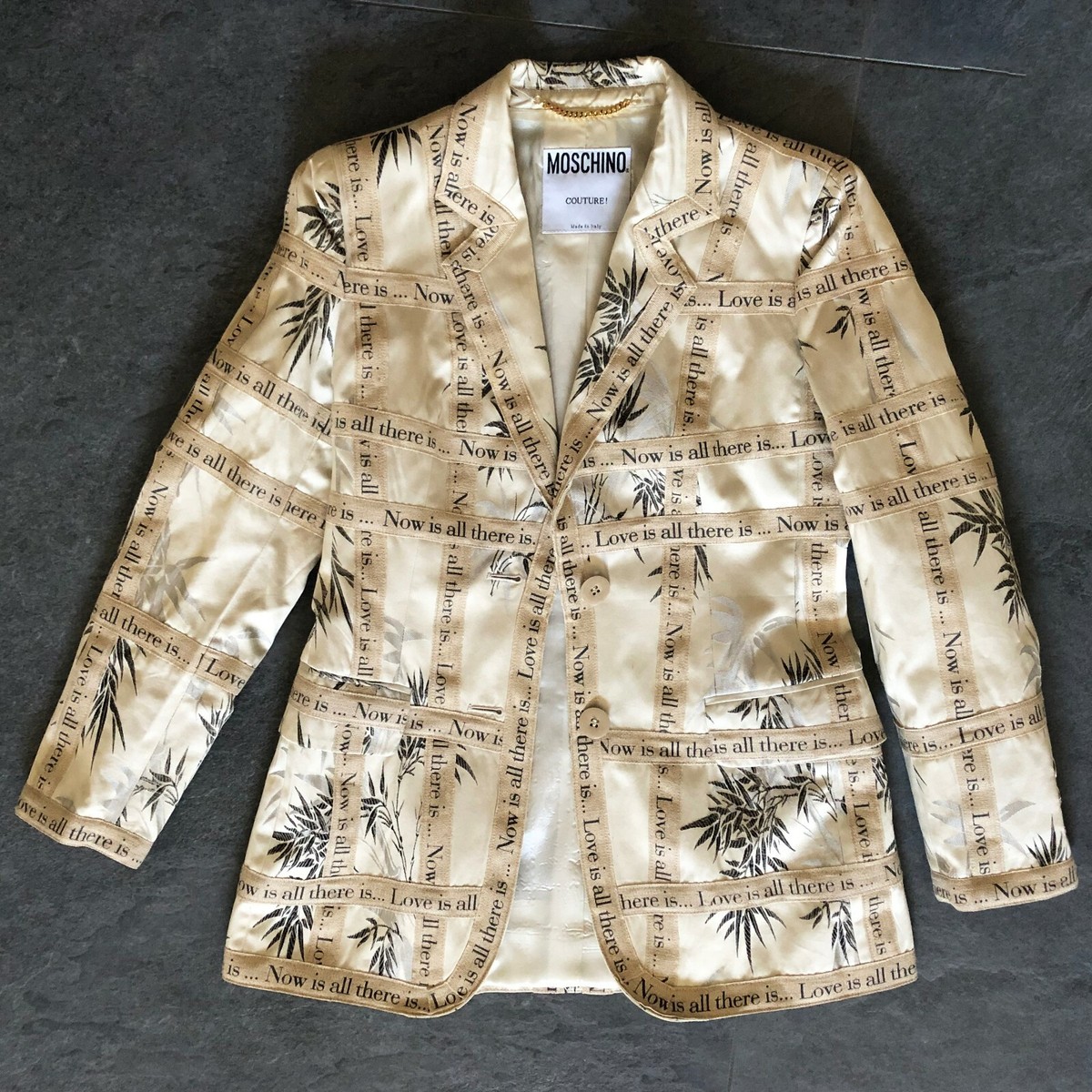 MOSCHINO COUTUREリネン ベージュジャケット B.C STOCK（ベーセーストック）の「Le lin zephyr リネン
