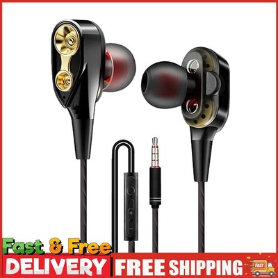 Kabelgebundene Ohrhörer mit Mikrofon - mit tiefem Bass In-Ear Headset für Sport Laufen