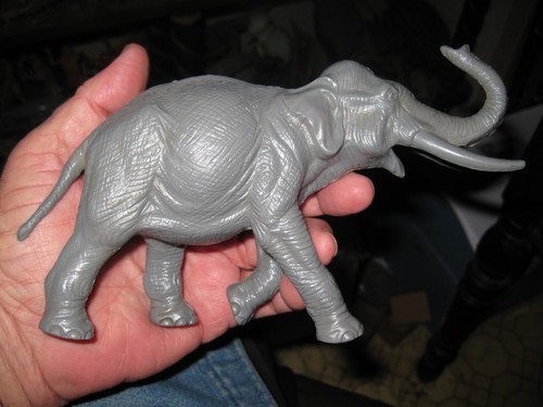 1957 MARX large plastic ELEPHANT Jungle Animal Playset Figure - Picture 2 of 4