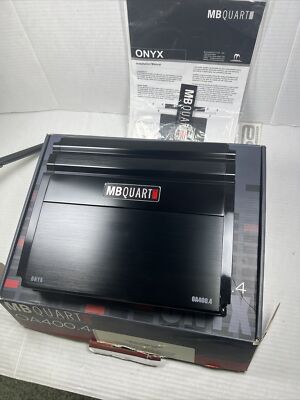 Mb Quart OA400.4 Onyx NIB Unused Amplifier Perfect Shape See Pics.