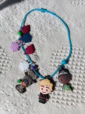 Disney Frozen plastic Beads 3 Character Charm necklace