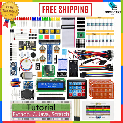 Complete Raspberry Pi 5 | 4B | 3B+ Starter Kit - Tutorials & 223 Accessories