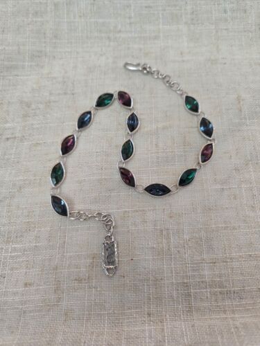 Yves Saint Laurent VTG 1980s Couture Silver Tone Rhinestone Necklace/ Choker - Picture 6 of 6