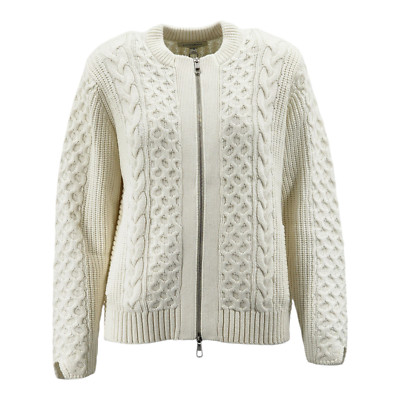 M&S Autograph Pure Wool Cable Knit Zip Up Cardigan RRP £89.00