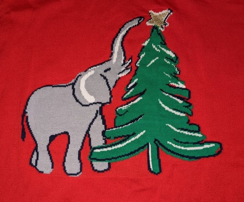 NWT Crown \u0026 Ivy Red Intarasia Christmas 