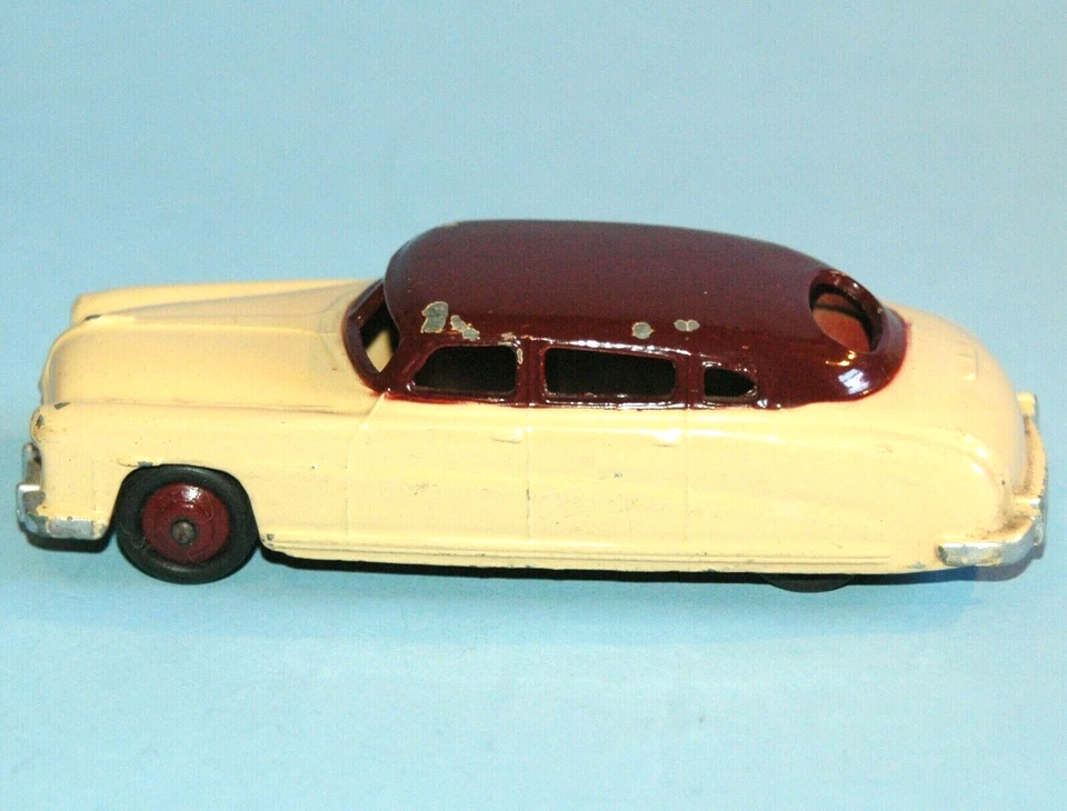 Dinky Meccano Reino Unido 1954 Hudson Commodore sedán #139b 'LOWLINE" crema y granate Foto 2 de 4