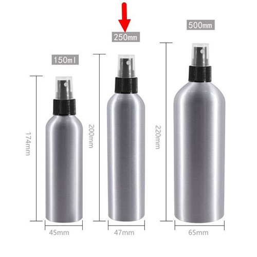 1PC 50-250ml Empty Refillable Pump Spray Aluminum Bottle Travel Perfume Atomiser - Picture 11 of 11