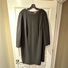Womens Vince Camuto Dress Sleeved Black - Size: 2x