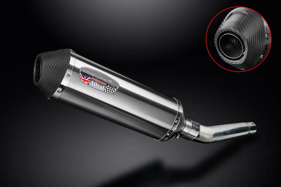 Комплект глушителя выхлопной системы Yamaha YZF600R Foxeye 1994-07 Slip On 13,5 дюйма X-Oval нержавеющая сталь - Изображение 3 из 4