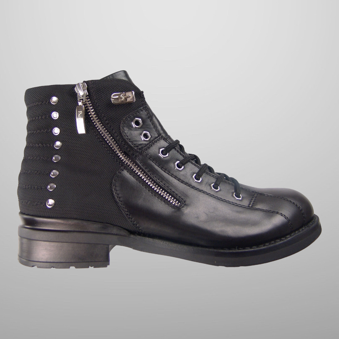 Cesare PACIOTTI US 8 Ankle BOOTS Italian DESIGNER Biker  display picture 1