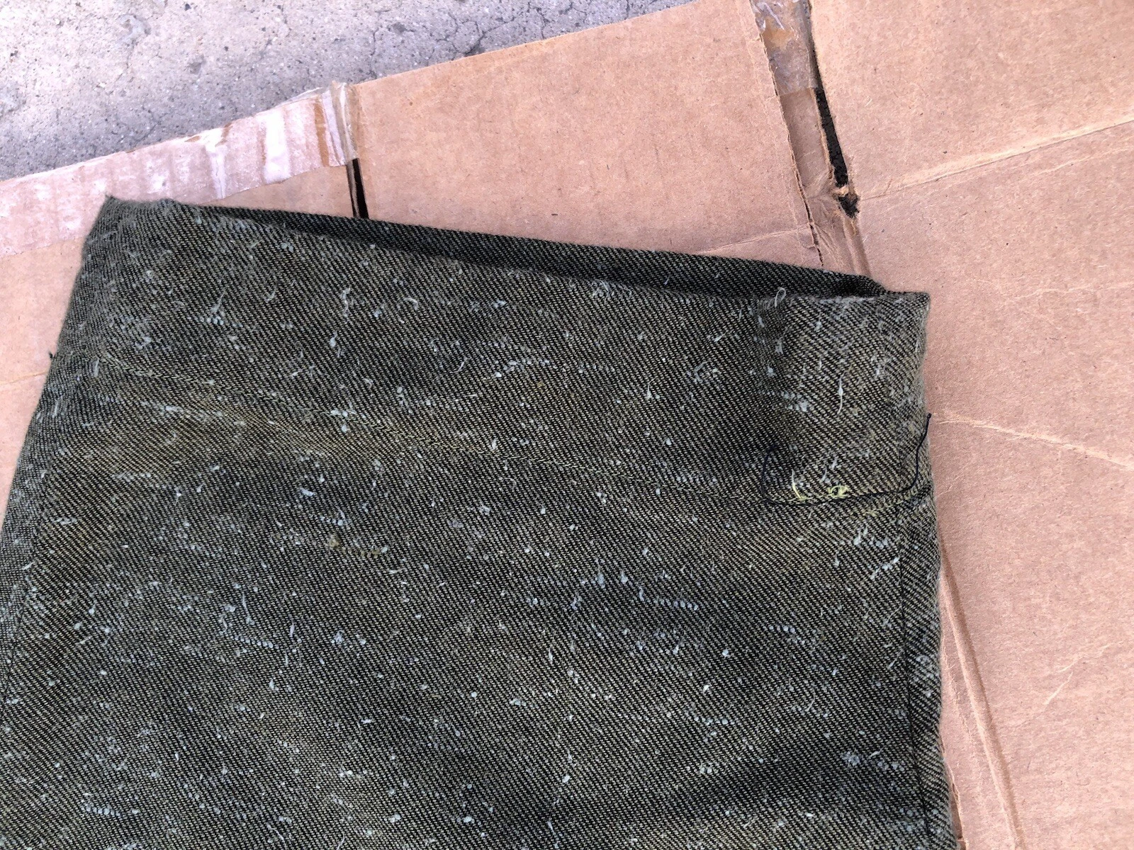 Supreme Pantalone Autunno Inverno 21 Maculato Pieghettato Oliva Taglia 32 X 28