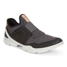 Ecco Womens Biom Street Sneaker Black Gray Sl...
