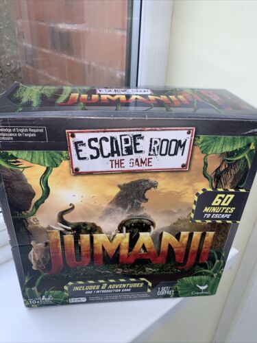 Jumanji Escape Room The Game Family Fun By Cardinal Brand Good Con  Complete - Imagen 1 de 7