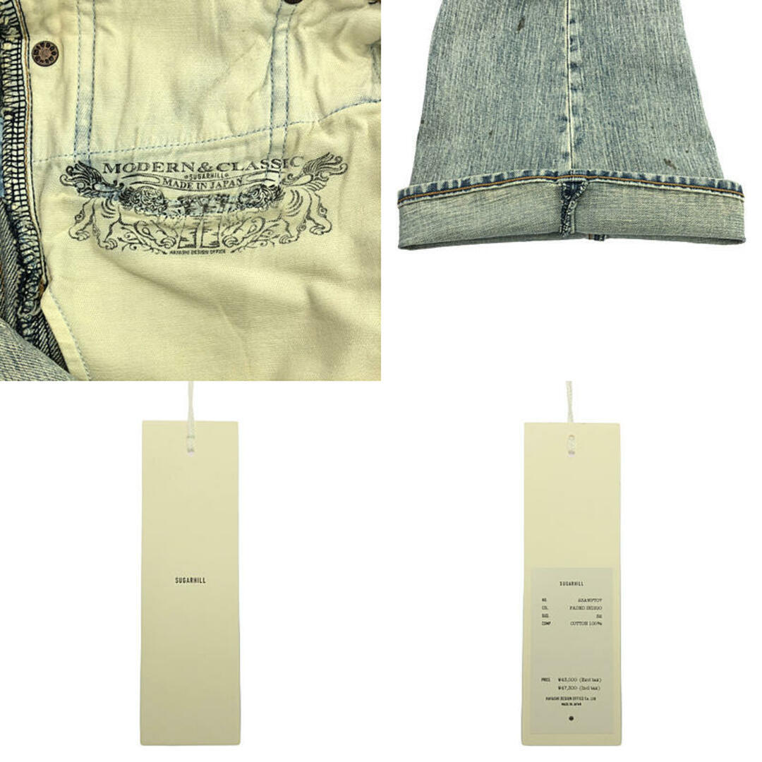 SUGARHILL FADED MODERN DENIM FLARED SHOULD PANTS 32 INDIGO SUGARHILL FADED MODERN DENIM FLARED SHOULD PANTS 32 INDIGO