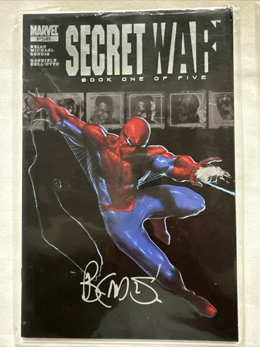Marvel PSR Secret War 1-5 Series 1st Quake Bendis Dell'Otto 2004 #1 is Signed - Picture 3 of 16