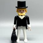 Playmobil Victorian Male Adult Figure Black Suit Lapel Western Vintage 3365