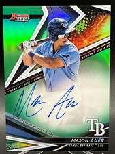 2022 Bowman's Best Mason Auer Green Refractor Auto 08/99
