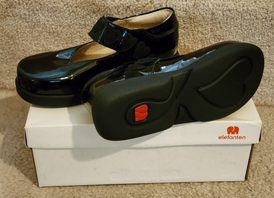 NEW in Box ELEFANTEN Black Patent Girls Shoes EUR 30 US 12