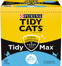 Purina Clumping Cat Litter, Tidy Max Glade Tough Odor Clear Springs Multi Cat Li