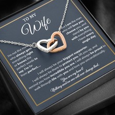 To My Wife Necklace, Gift For Wife, Anniversary Gift For Wife, Birthday Gift