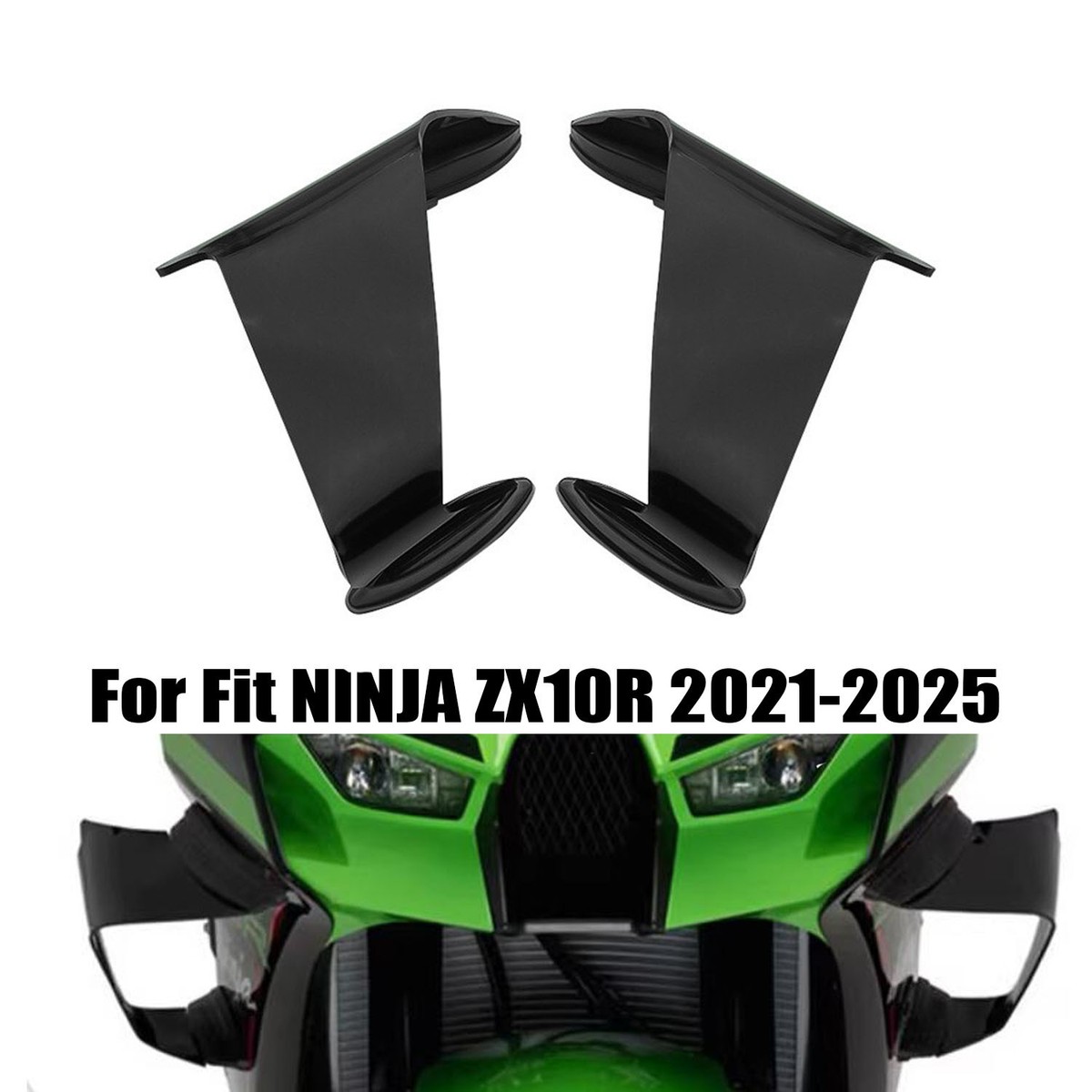 2021-2024 Kawasaki Ninja ZX-10R Side Winglets Spoiler Fairing ABS