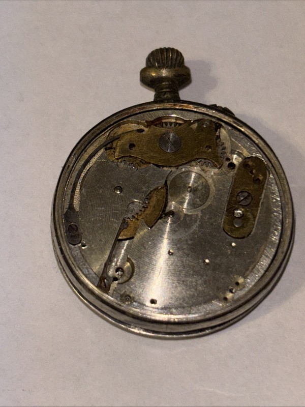 1890  Coin Silver Pocket Watch 0800 silver for parts