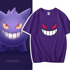 Pokemon Gengar Summer T Shirt Mens Oversized Cotton Graphic Streetwear Y2K Tee