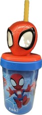 Straw Cup - Marvel Spidey Friends Spide-Man 13oz 3D Molded Super Sipper Bottle