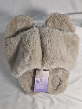 Womens Stars Above Sz. 10 Gray Fuzzy Slippers Slides Hard Sole EMMA New W/Tags