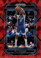 2022-23 Panini Prizm P.J. Tucker #42 Prizms Red Ice Philadelphia 76ers 4C