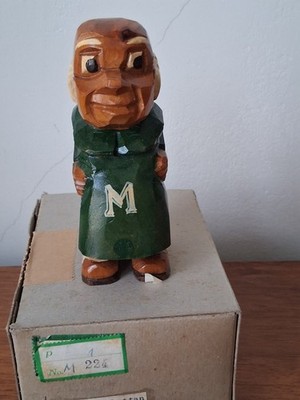 ANRI 1950`S MANHATTAN COLLEGE UNIVERSITY MASCOT BROTHER JASPER HAND CARVED