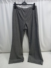 ❤️ Windsmoor Grey Wool Mix Wide Leg Trousers Size 10 Vgc